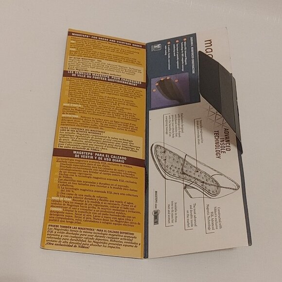 Nikken Magsteps Magnetic Insoles #2020 Small Uncut (Women's size 5-9) New - Picture 3 of 7